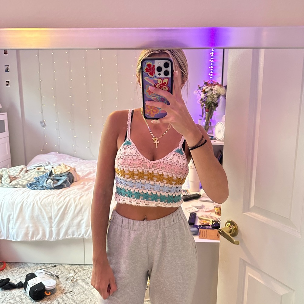 American eagle size xs knit crop top
